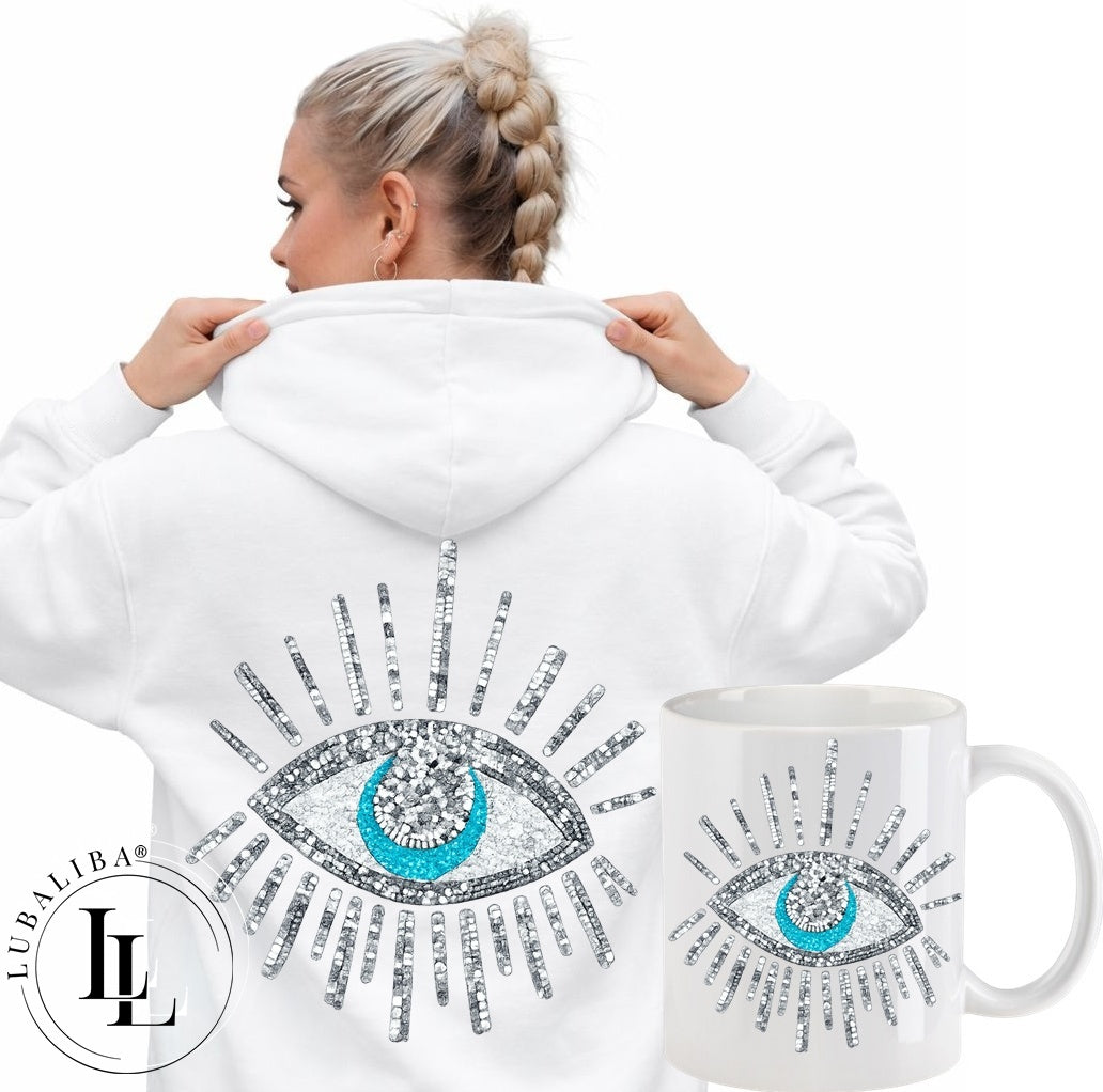 Unisex Hoodie Farbwahl " Shiny Nazar" MotivNr.: DOQ / DOR