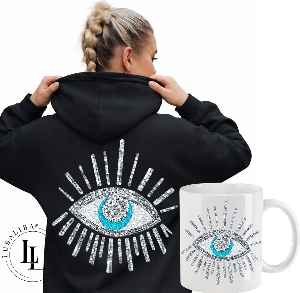 Unisex Hoodie Farbwahl " Shiny Nazar" MotivNr.: DOQ / DOR