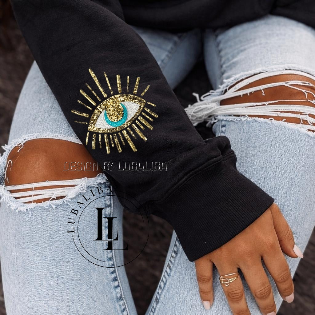 Unisex Hoodie Farbwahl " Shiny Nazar" MotivNr.: DOQ / DOR