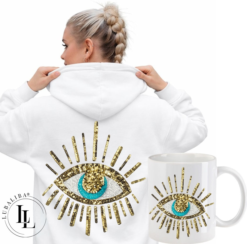 Unisex Hoodie Farbwahl " Shiny Nazar" MotivNr.: DOQ / DOR