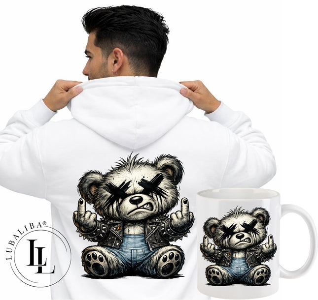Unisex Hoodie Farbwahl " Mano Bear " MotivNr.: DOY