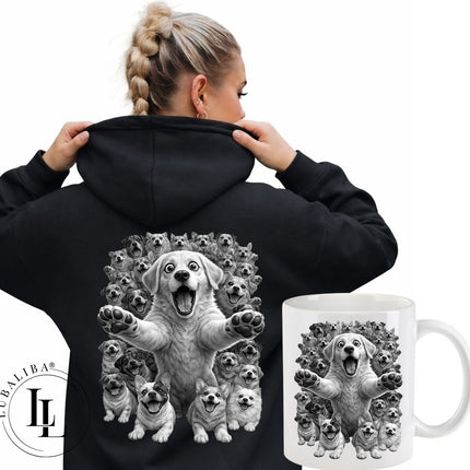 Unisex Hoodie Farbwahl " The Funny Dogs " MotivNr.: DPA