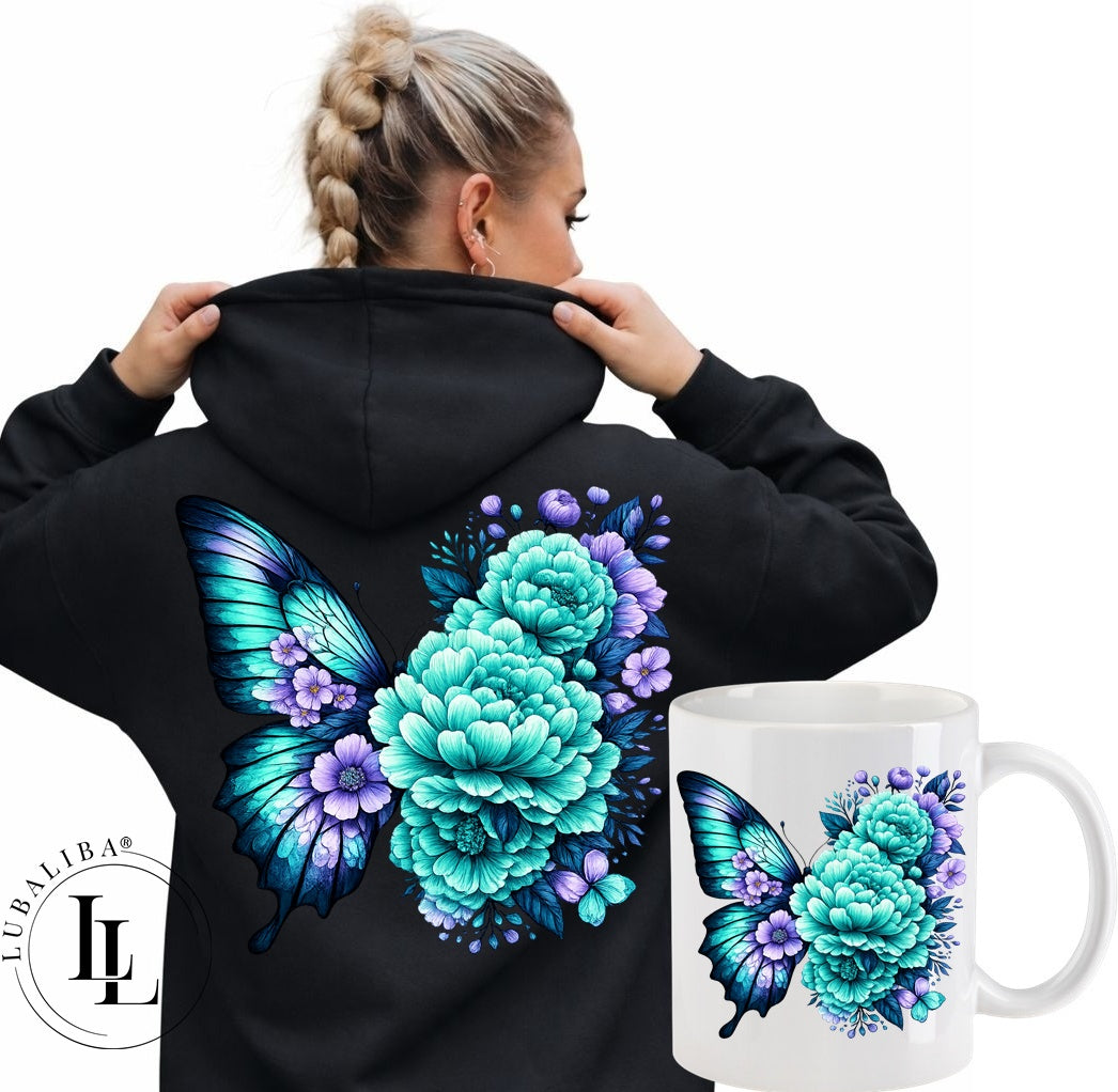 Unisex Hoodie Farbwahl " Wonderfly Jana " MotivNr.: DPC