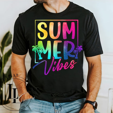 T-Shirt Noir "Summer Vibes" Art.: DSW 