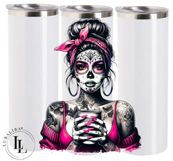 GOBELET "SCULL GIRL ROSE 2" Art n° : DWW