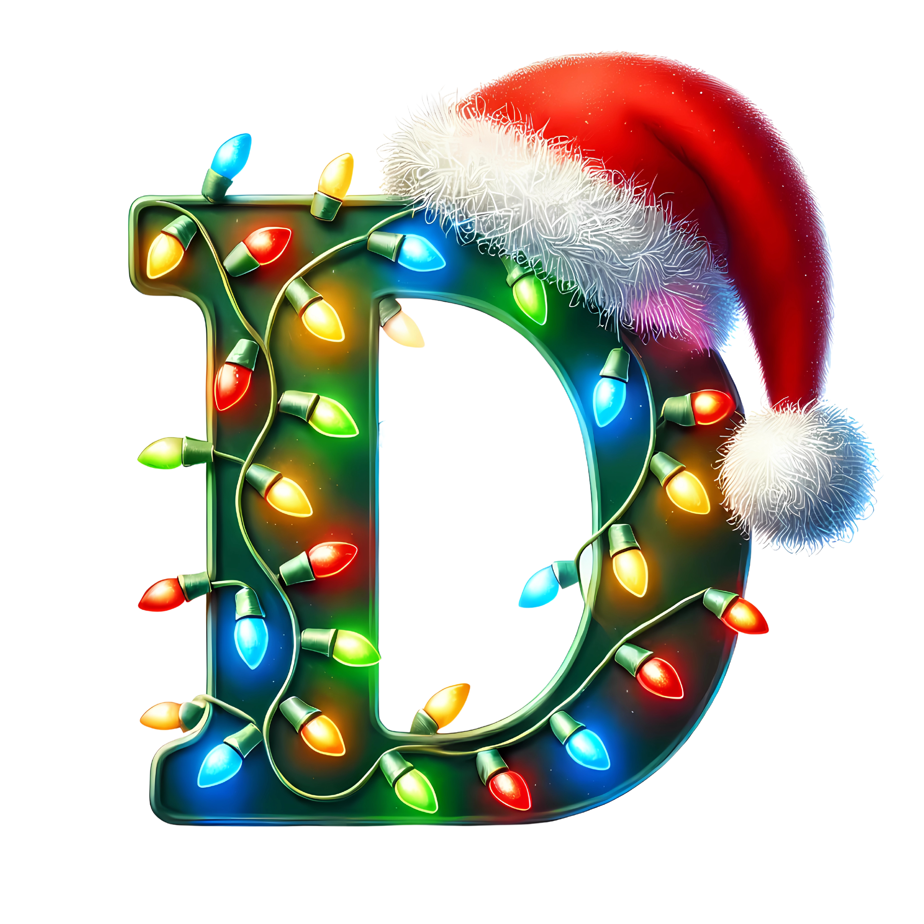 Motive " Christmas  BUCHSTABEN Grün " Buchstaben Auswahl für Druck