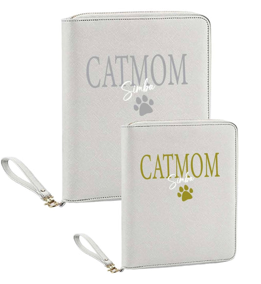 CATMOM Organizer/GRAU mit Wunschnamen-Farbwahl