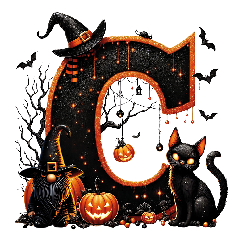 Motive " HALLOWEEN BUCHSTABEN " Buchstaben Auswahl für Druck