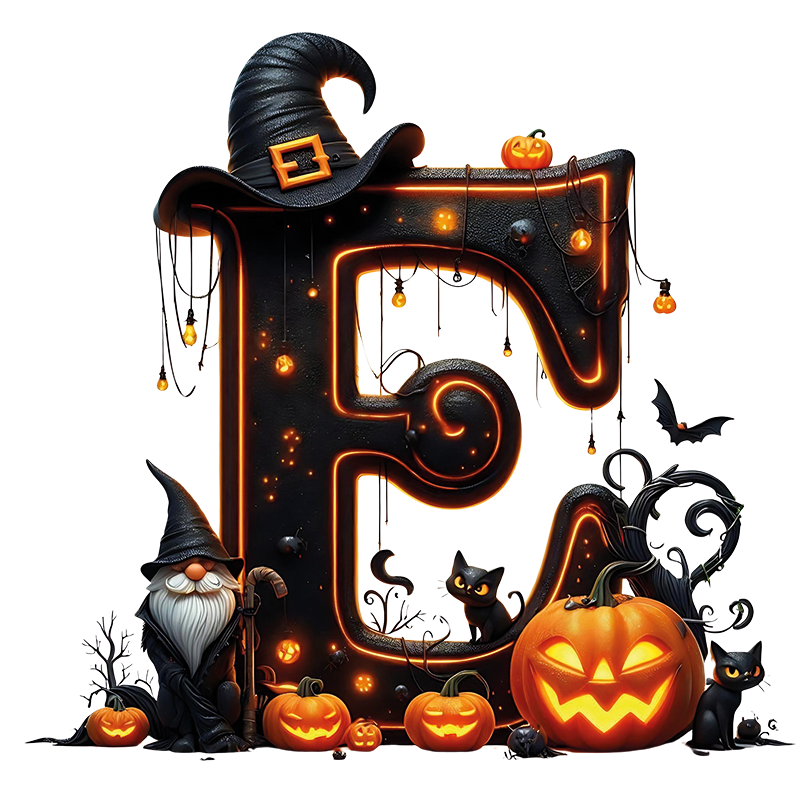 Motive " HALLOWEEN BUCHSTABEN " Buchstaben Auswahl für Druck