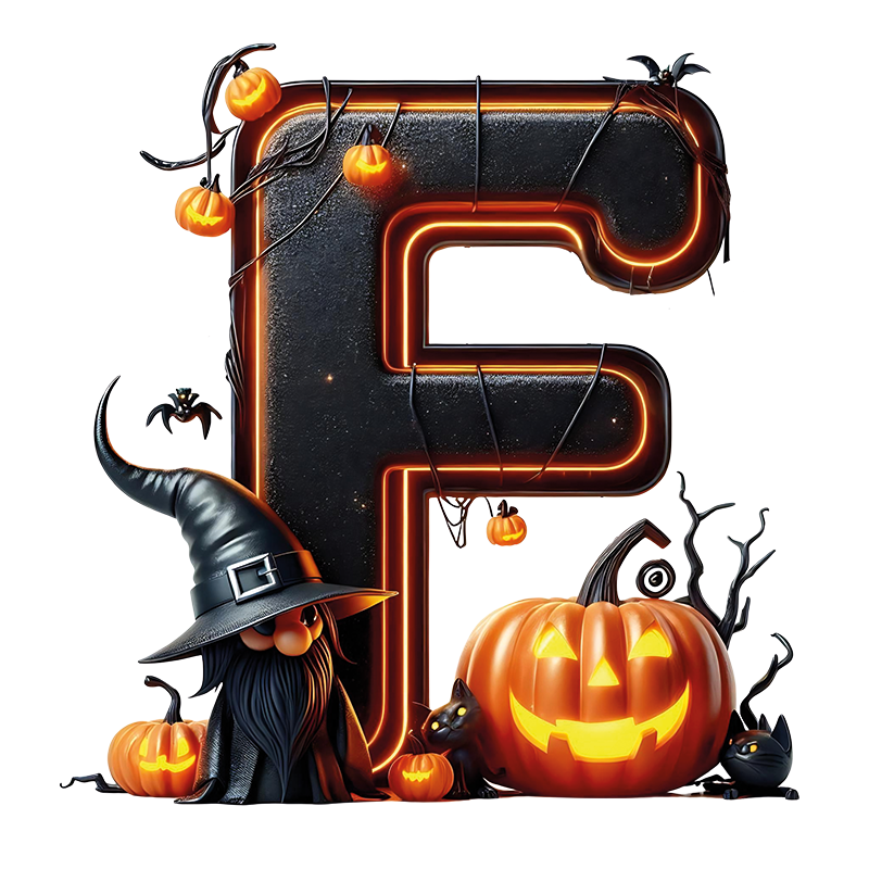 Motive " HALLOWEEN BUCHSTABEN " Buchstaben Auswahl für Druck