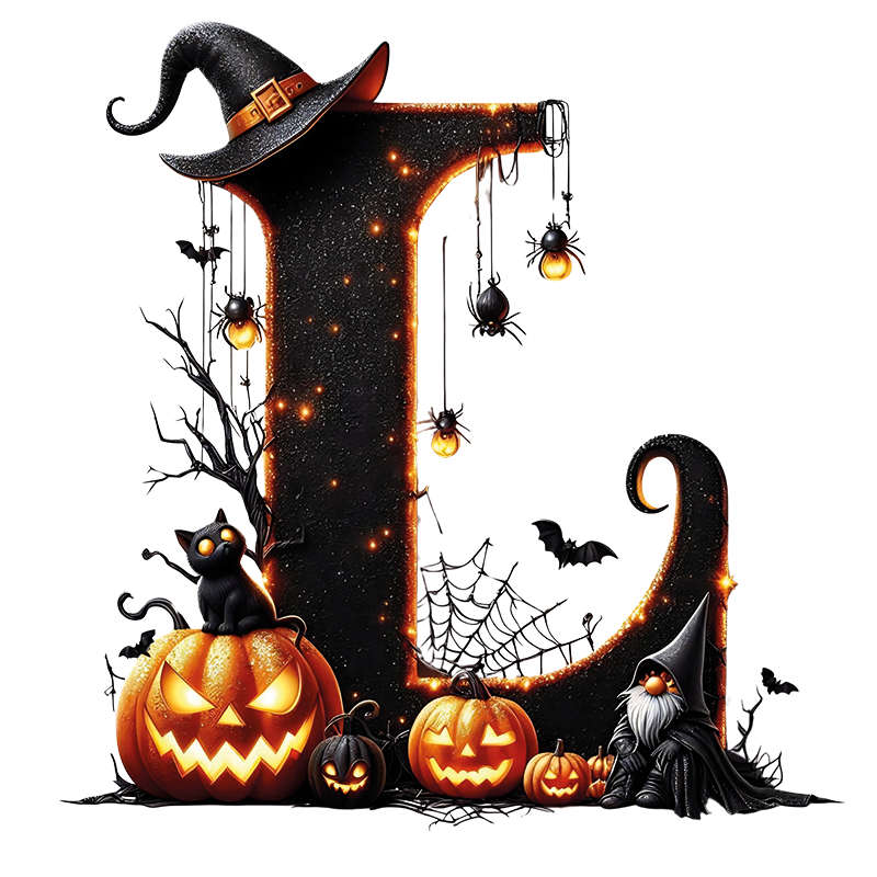 Motive " HALLOWEEN BUCHSTABEN " Buchstaben Auswahl für Druck