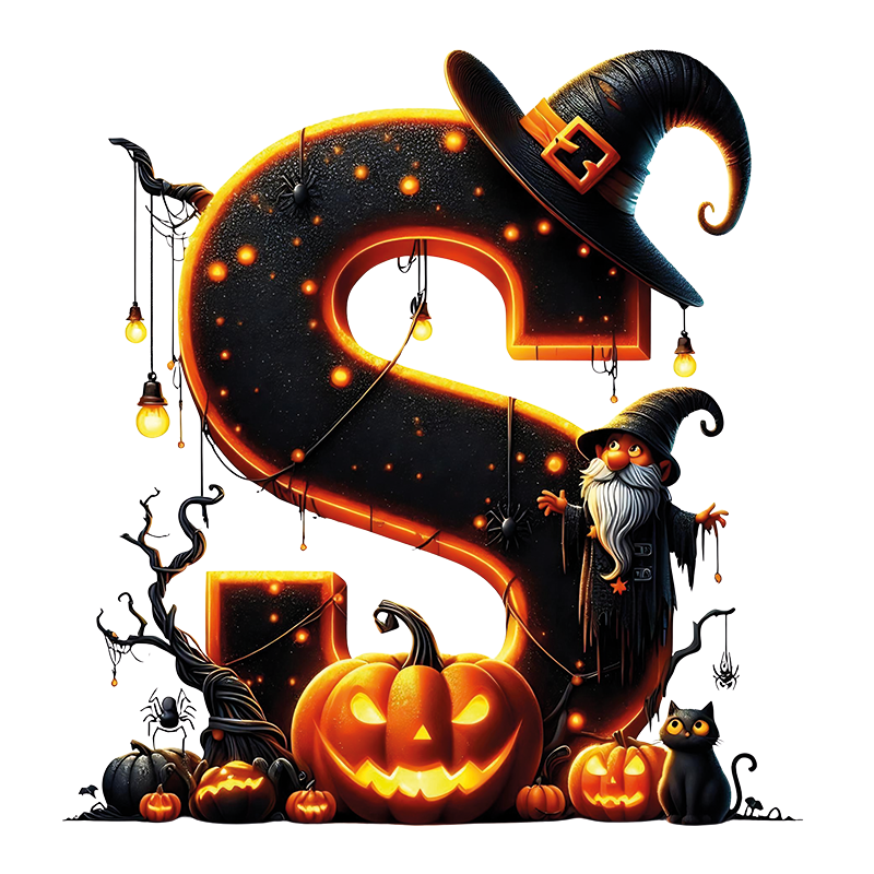 Motive " HALLOWEEN BUCHSTABEN " Buchstaben Auswahl für Druck