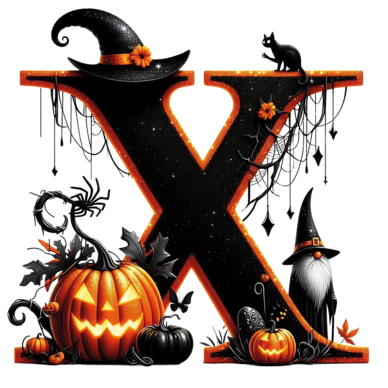 Motive " HALLOWEEN BUCHSTABEN " Buchstaben Auswahl für Druck