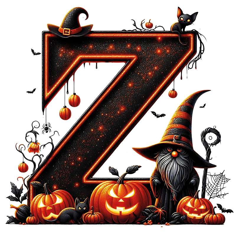 Motive " HALLOWEEN BUCHSTABEN " Buchstaben Auswahl für Druck