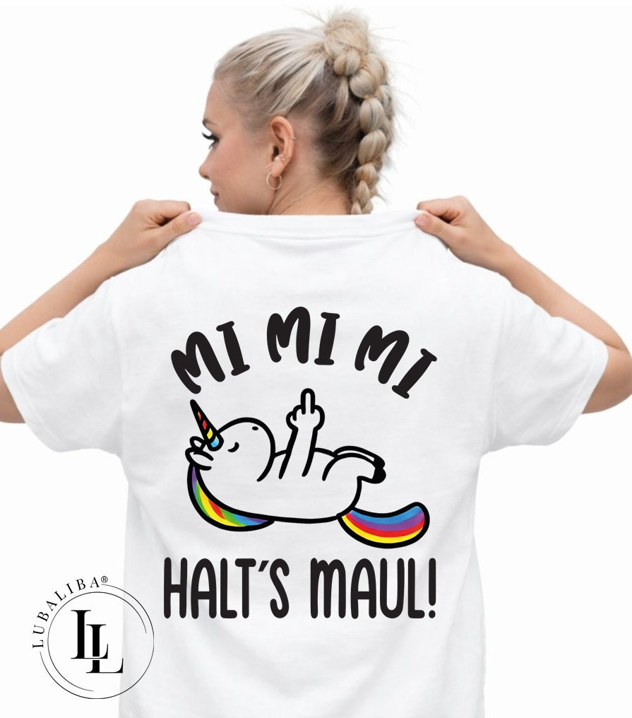 Unisex T-Shirt Mi Mi Mi Kollektion – Motivwahl