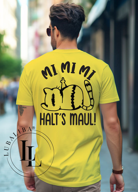Unisex T-Shirt Gelb " Mi Mi Mi ... " Art.: HMH