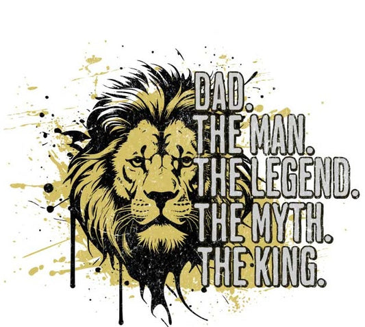 Motiv " DAD THE MAN THE KING " ArtNr.: HMJ
