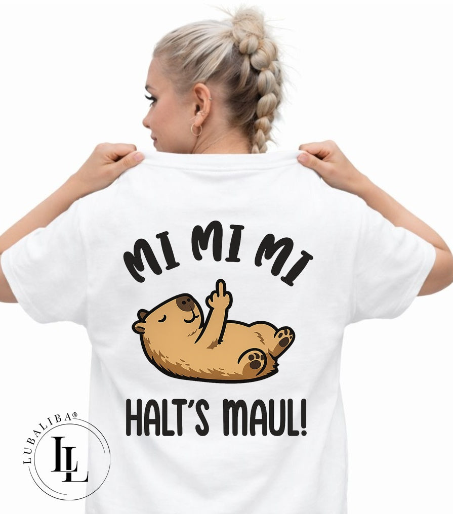 Unisex T-Shirt Mi Mi Mi Kollektion – Motivwahl