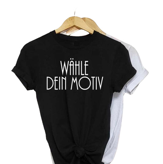 CREATLIBA Damen T-SHIRT Tailliert Weiß/Schwarz/Grau