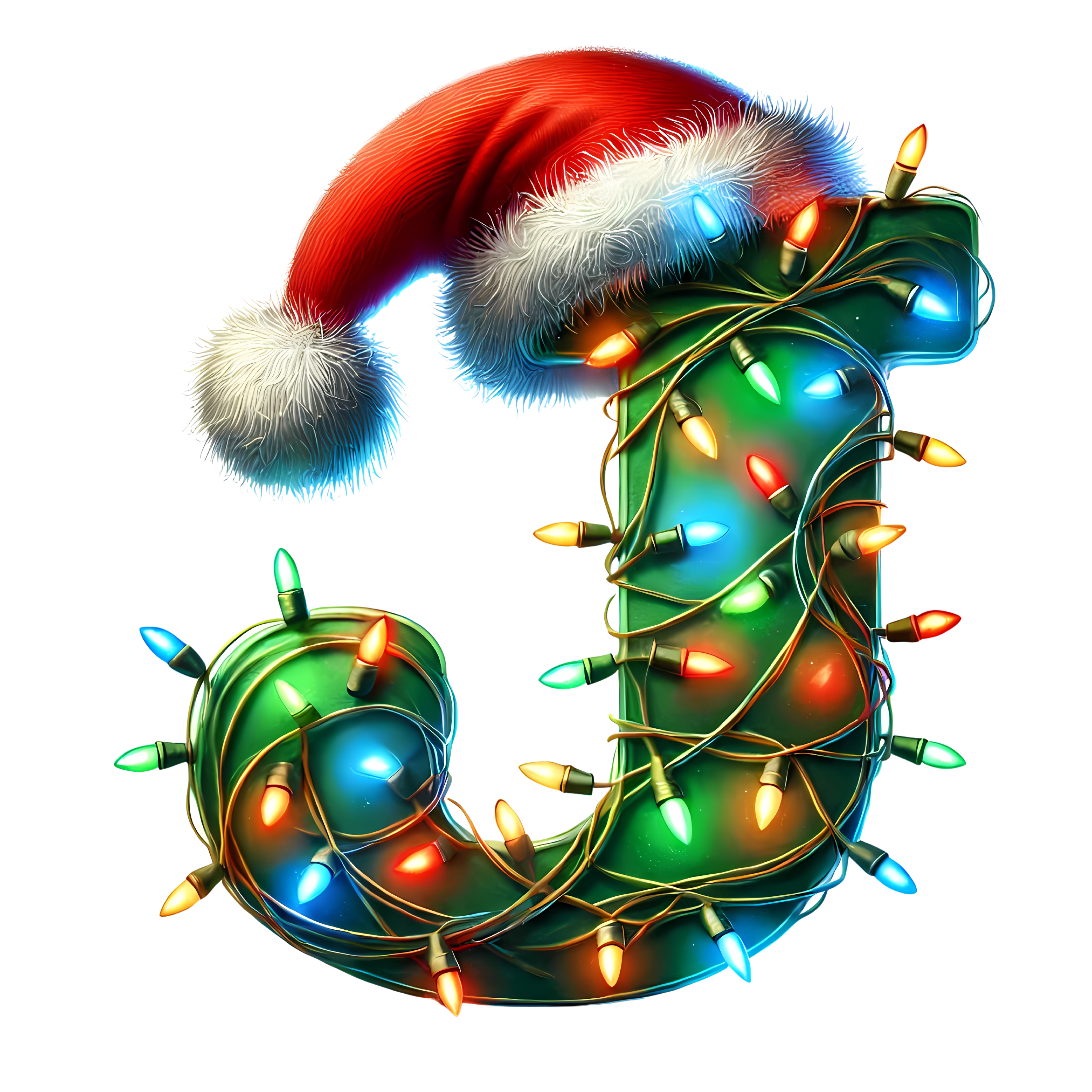 Motive " Christmas  BUCHSTABEN Grün " Buchstaben Auswahl für Druck