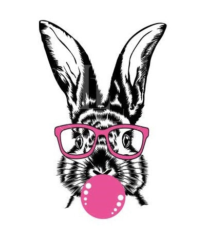 Motiv " Pink Bubblegum Rabbit " ArtNr.: KHD