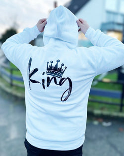 KING UNISEX HOODIE GRAU