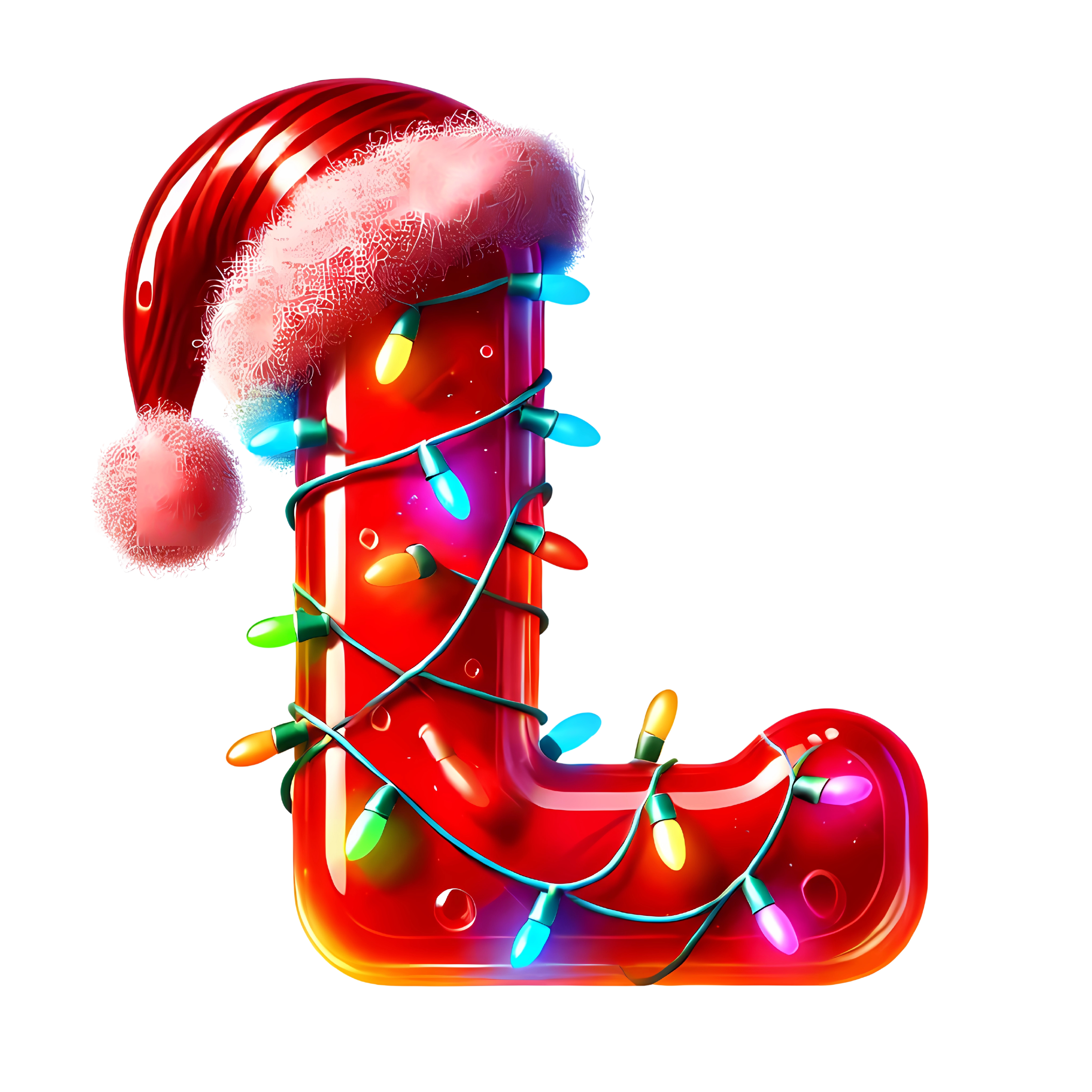 Motive " Christmas  BUCHSTABEN Rot " Buchstaben Auswahl für Druck