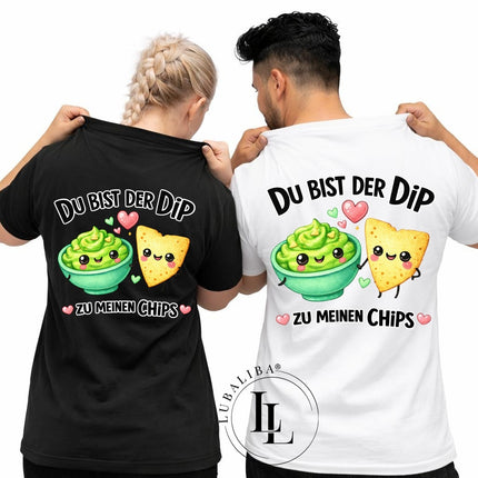 Unisex T-Shirt Farbwahl Snackies - mit du bist der Dip "LFD"