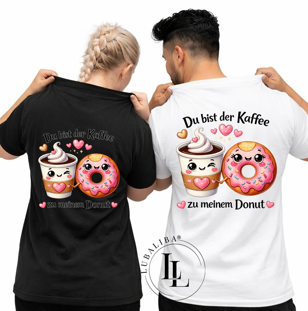 Unisex T-Shirt Farbwahl Snackies - mit du bist der Kaffee "LFE"