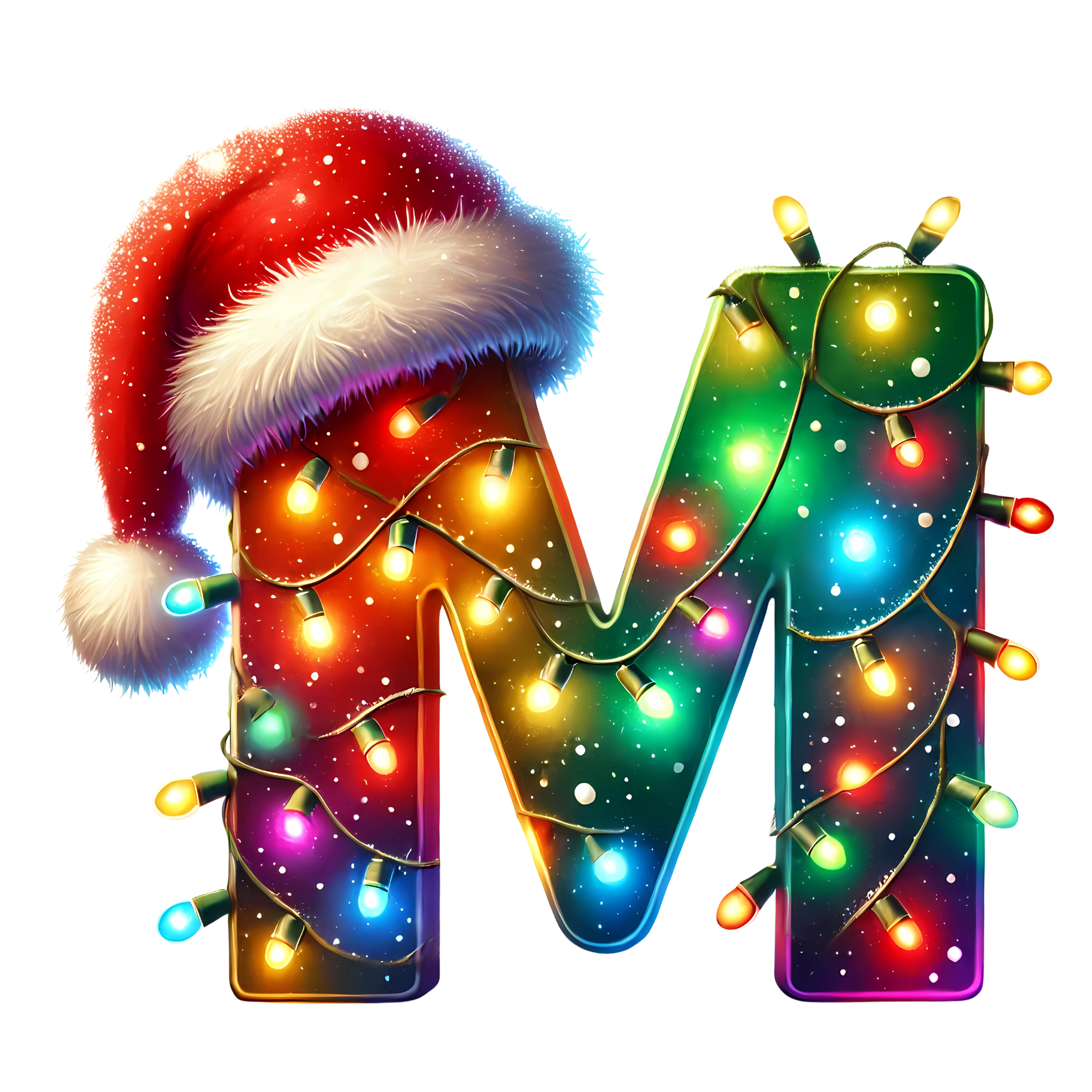 Motive " Christmas  BUCHSTABEN Grün " Buchstaben Auswahl für Druck