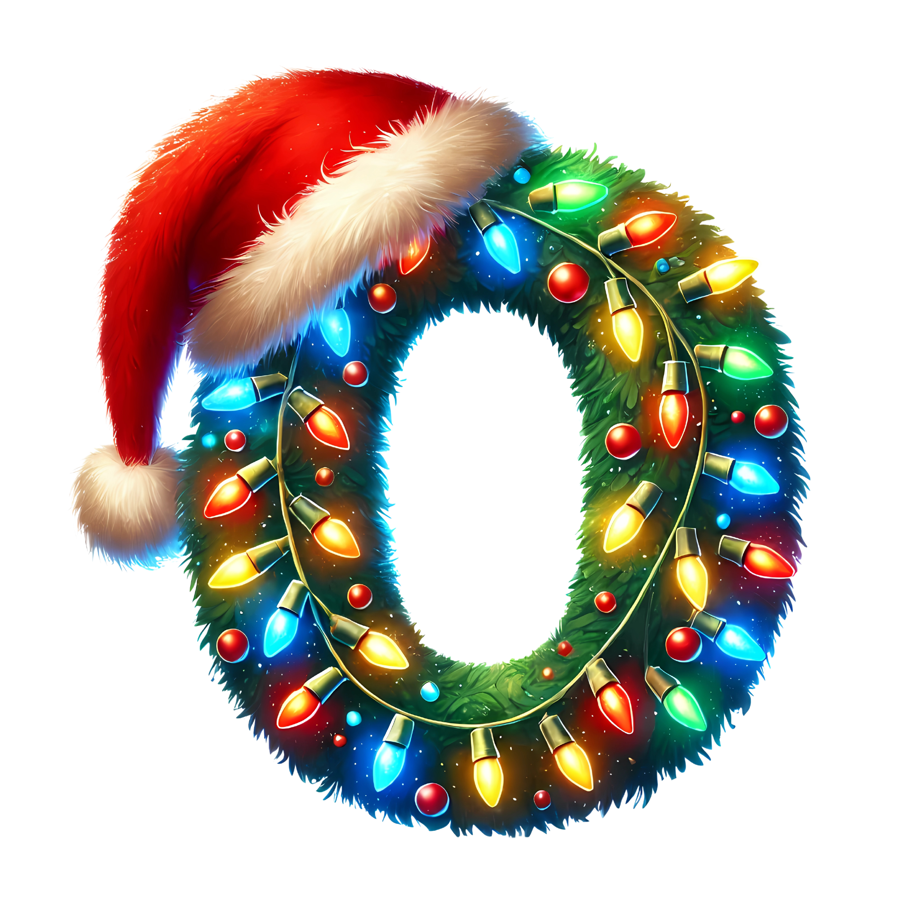 Motive " Christmas  BUCHSTABEN Grün " Buchstaben Auswahl für Druck