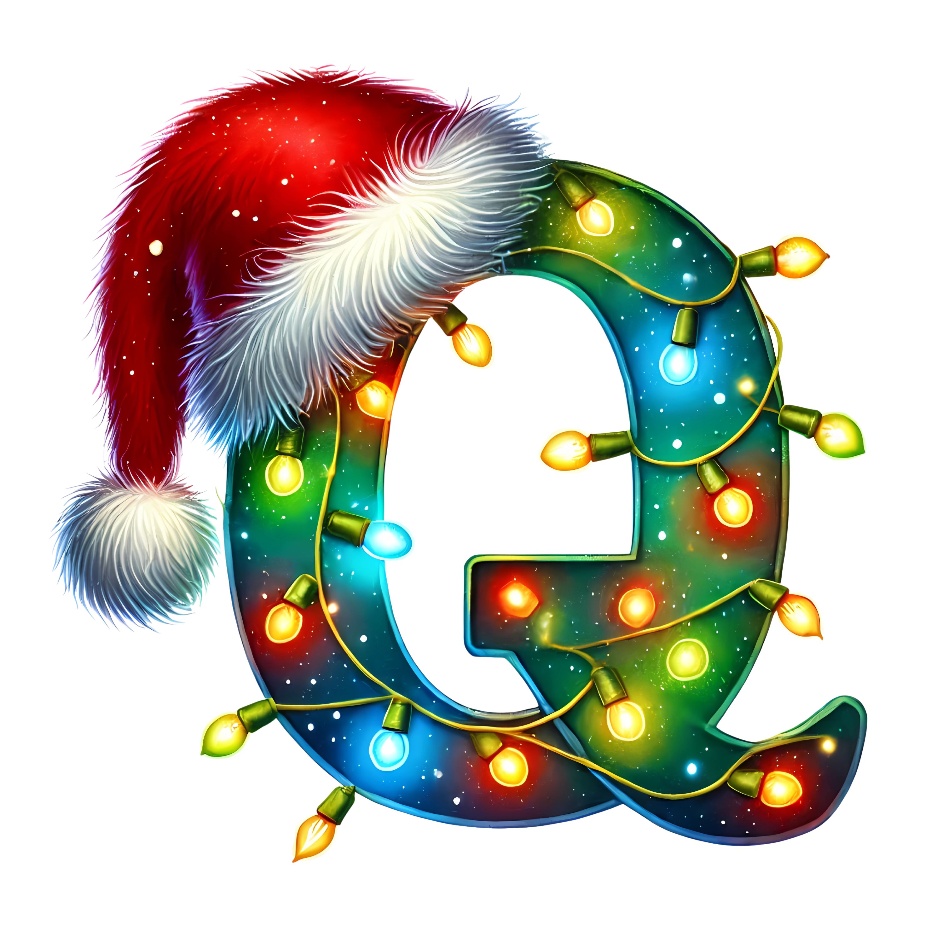 Motive " Christmas  BUCHSTABEN Grün " Buchstaben Auswahl für Druck