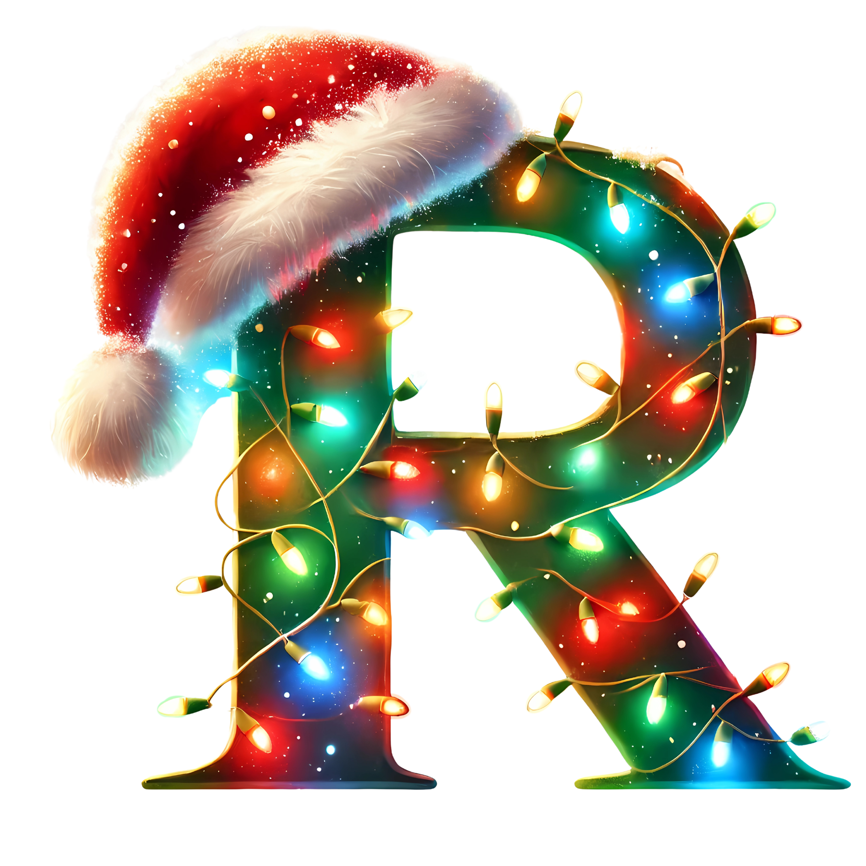 Motive " Christmas  BUCHSTABEN Grün " Buchstaben Auswahl für Druck