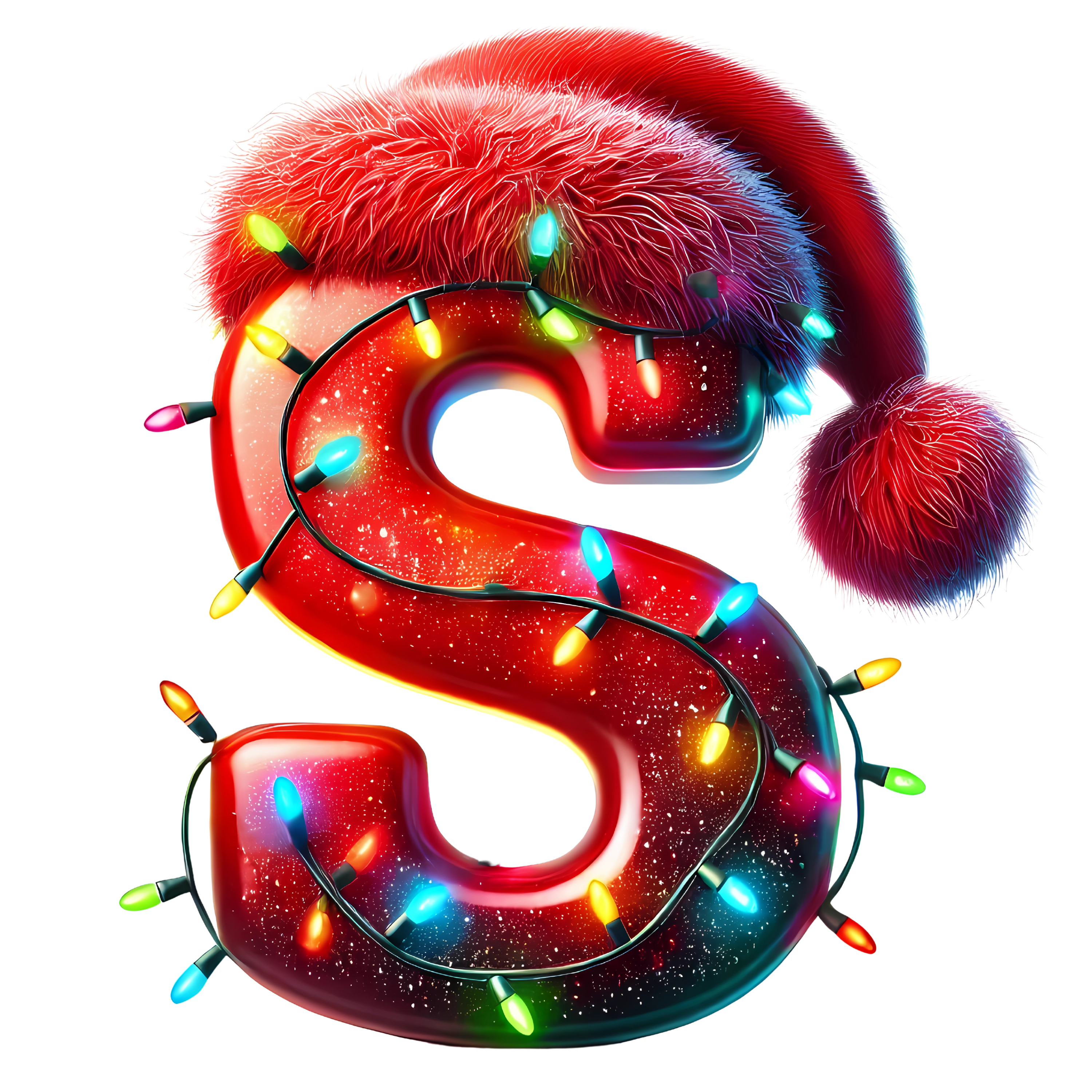 Motive " Christmas  BUCHSTABEN Rot " Buchstaben Auswahl für Druck