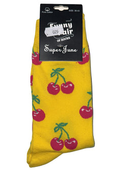 Socken - Gelbe Kirsche - Unisex (Gr. 36-43) Model 29