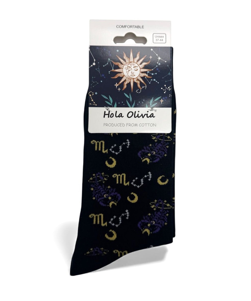 Socken - Weihnachtssocken - Sternzeichensocken - Unisex (Gr. 36-43)