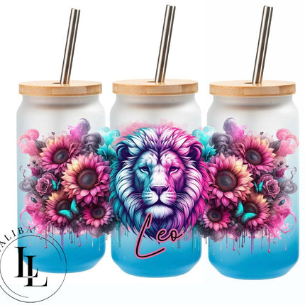 Glas " Leo - Löwe " Sternzeichen ArtNr.: STD