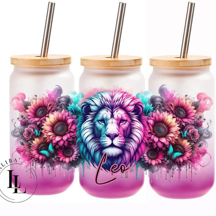 Glas " Leo - Löwe " Sternzeichen ArtNr.: STD