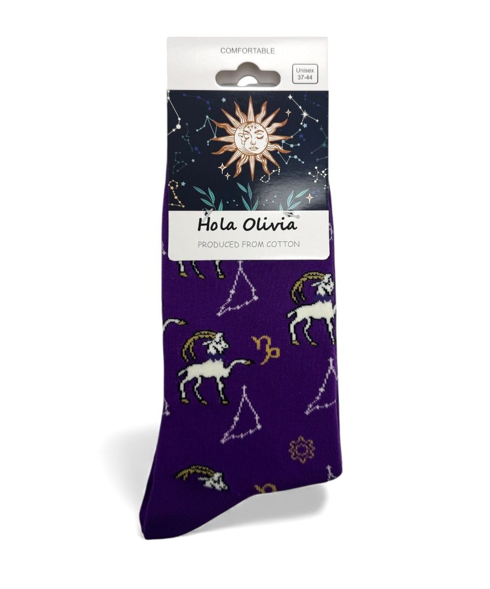 Socken - Weihnachtssocken - Sternzeichensocken - Unisex (Gr. 36-43)