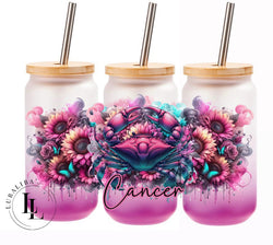 Glas " Cancer - Krebs " Sternzeichen ArtNr.: STF