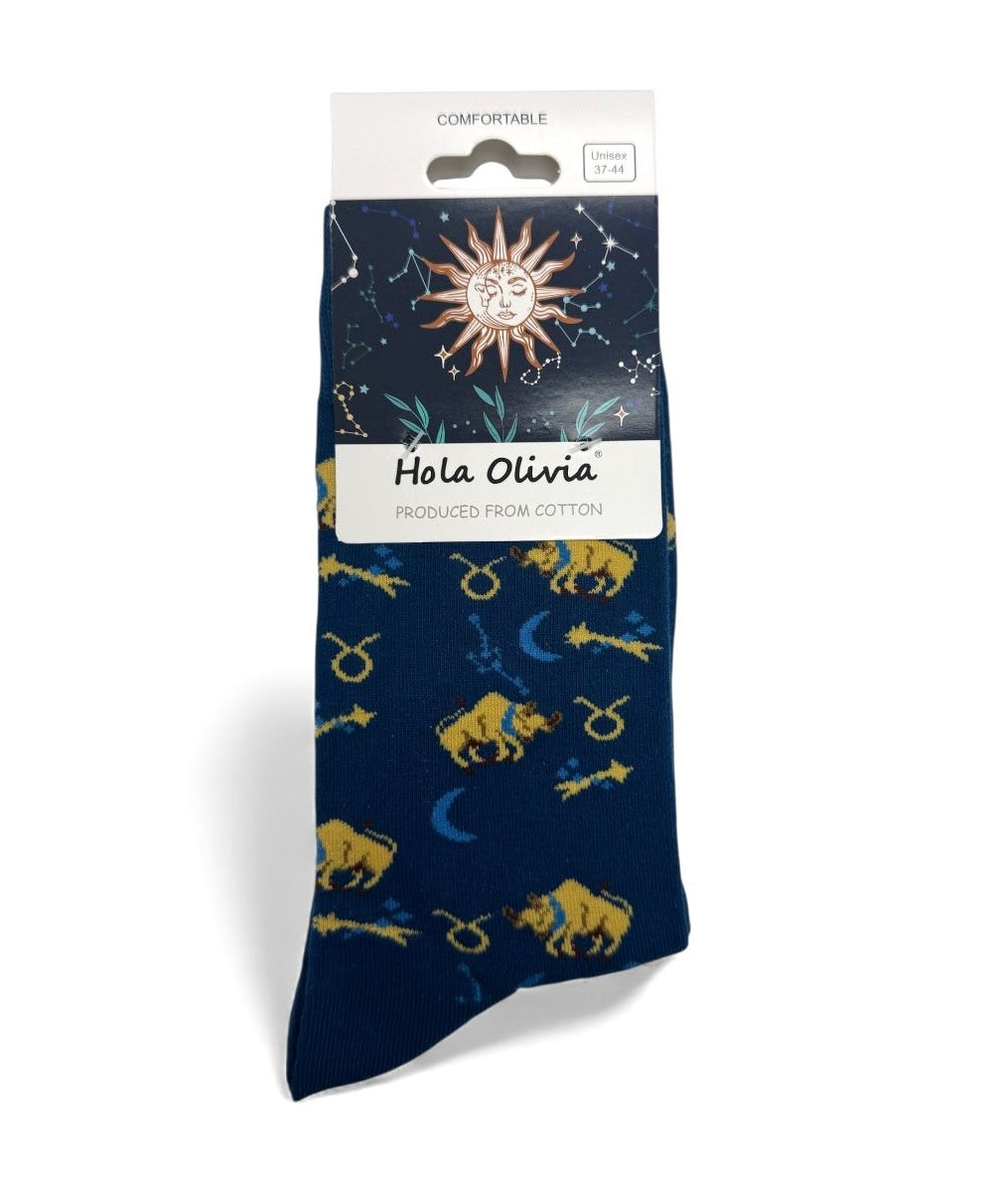 Socken - Weihnachtssocken - Sternzeichensocken - Unisex (Gr. 36-43)