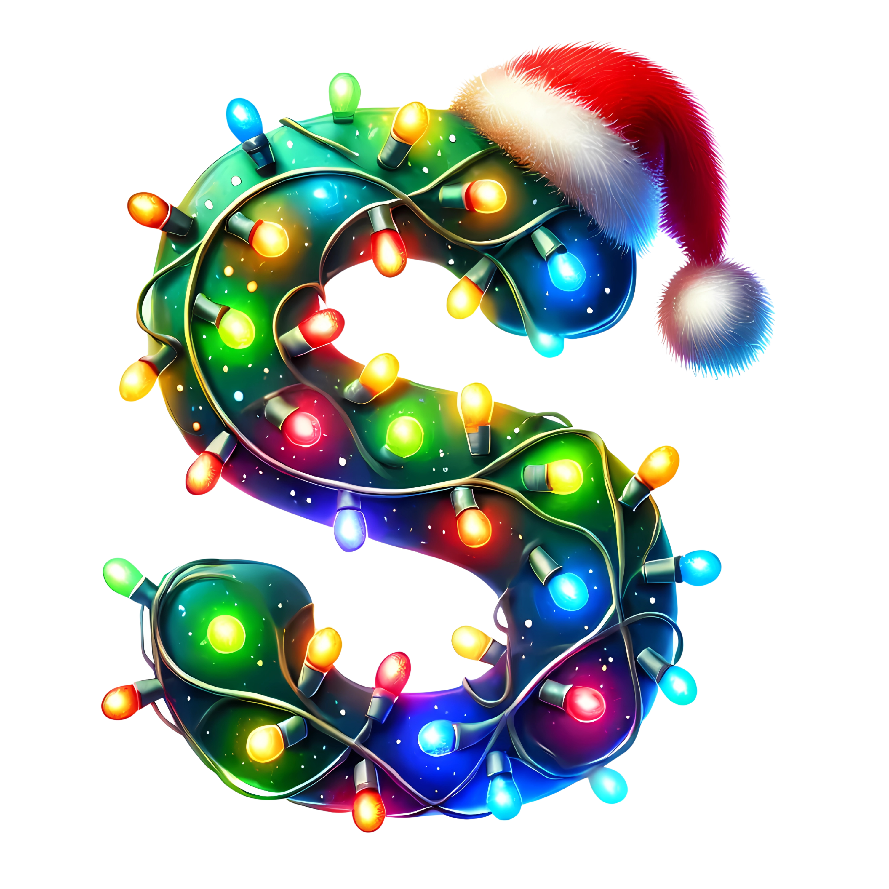 Motive " Christmas  BUCHSTABEN Grün " Buchstaben Auswahl für Druck