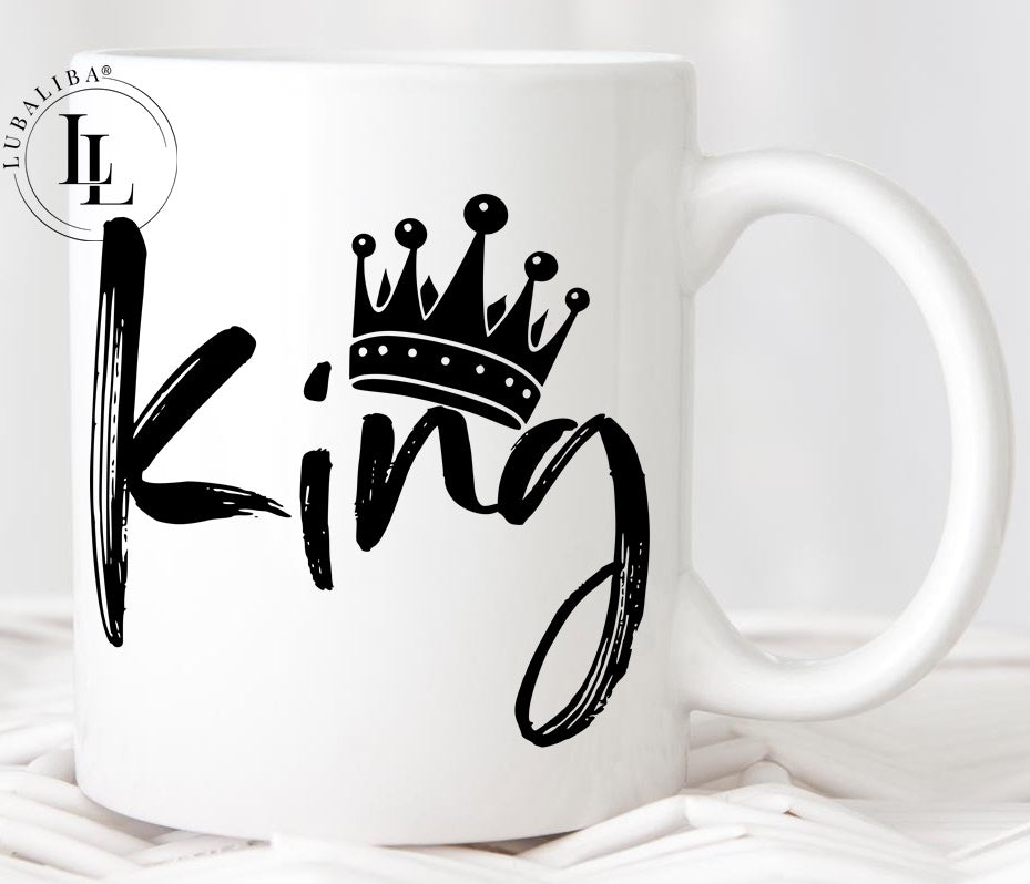 King Queen Keramik Tasse Tassen Teetasse Kaffeetasse