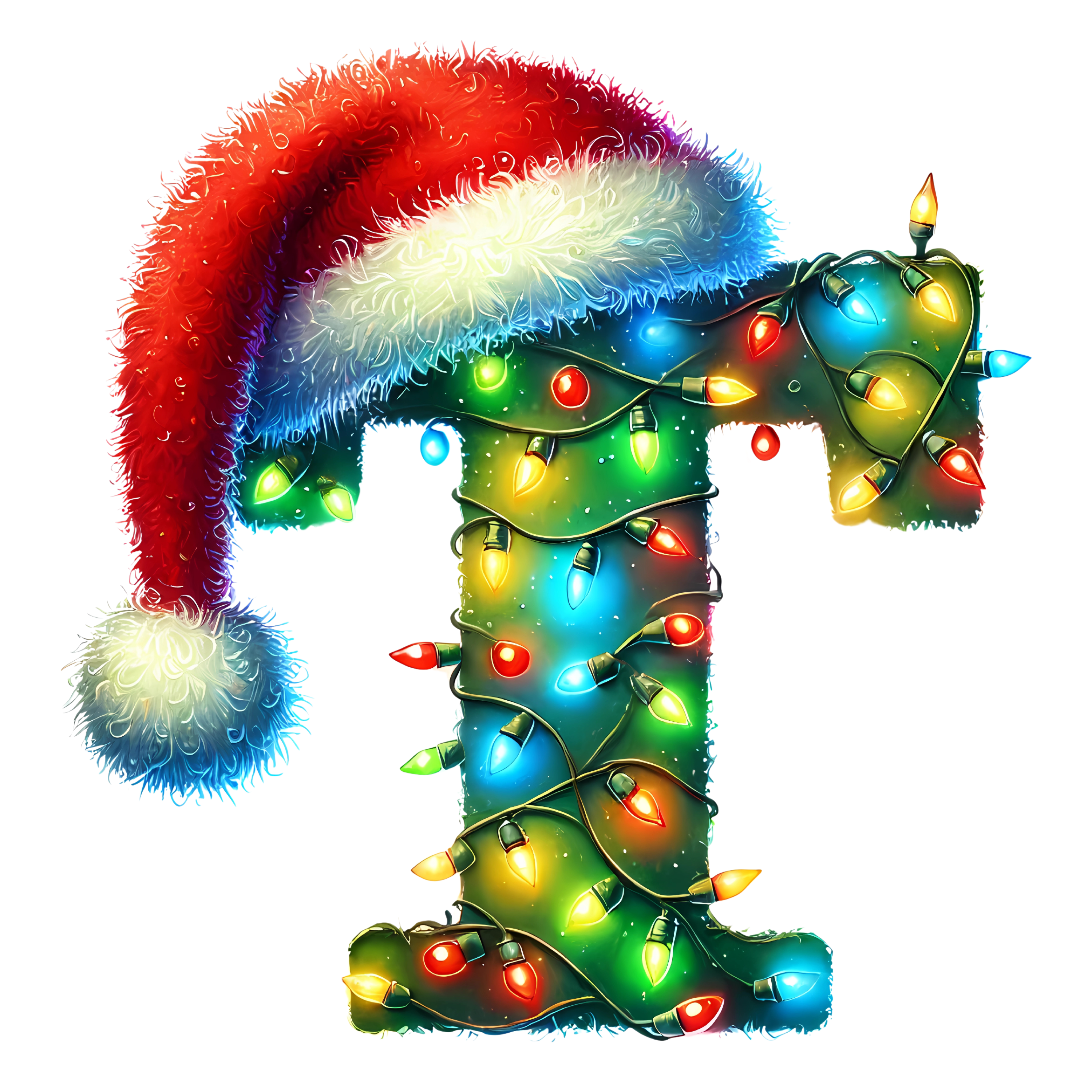 Motive " Christmas  BUCHSTABEN Grün " Buchstaben Auswahl für Druck