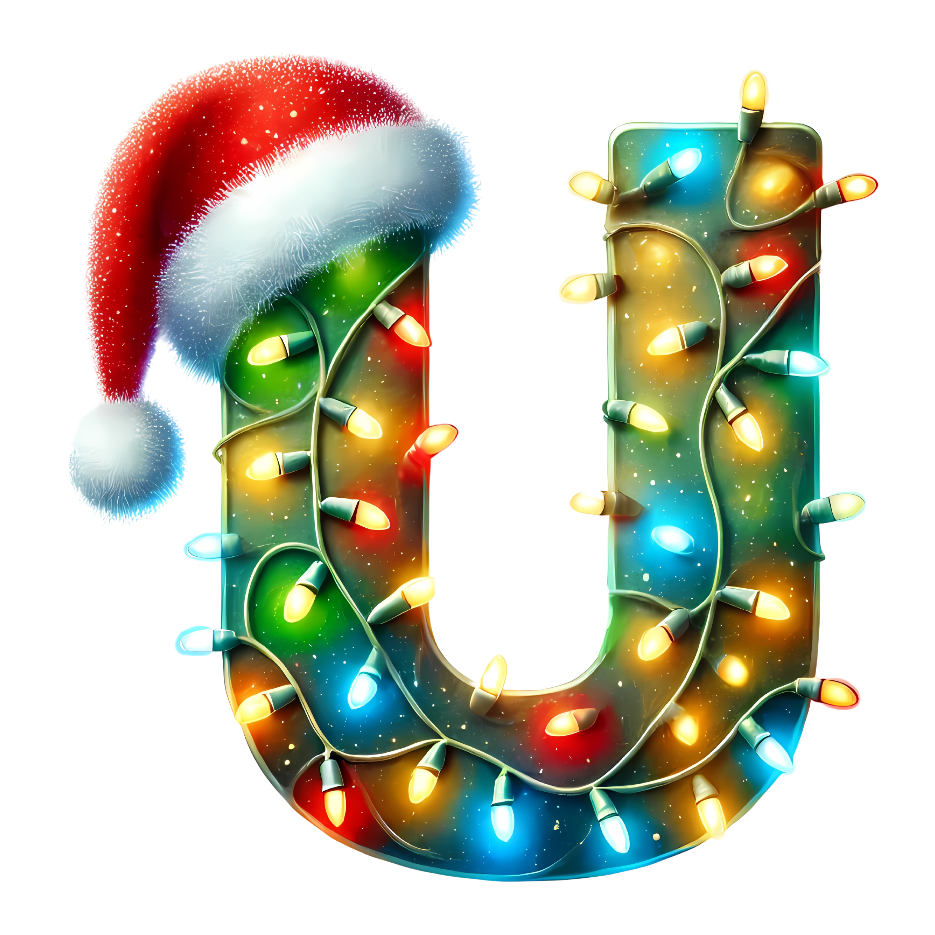 Motive " Christmas  BUCHSTABEN Grün " Buchstaben Auswahl für Druck