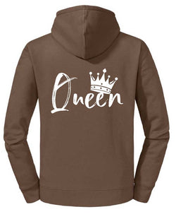 QUEEN UNISEX HOODIE BRAUN