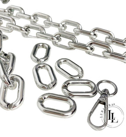 Taschenkette Dekokette Silber