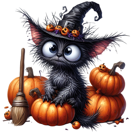 Motiv " HALOWEEN KATZE " ArtNr.: YCH
