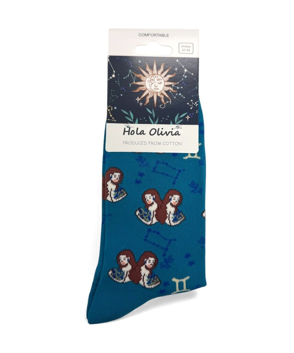 Socken - Weihnachtssocken - Sternzeichensocken - Unisex (Gr. 36-43)