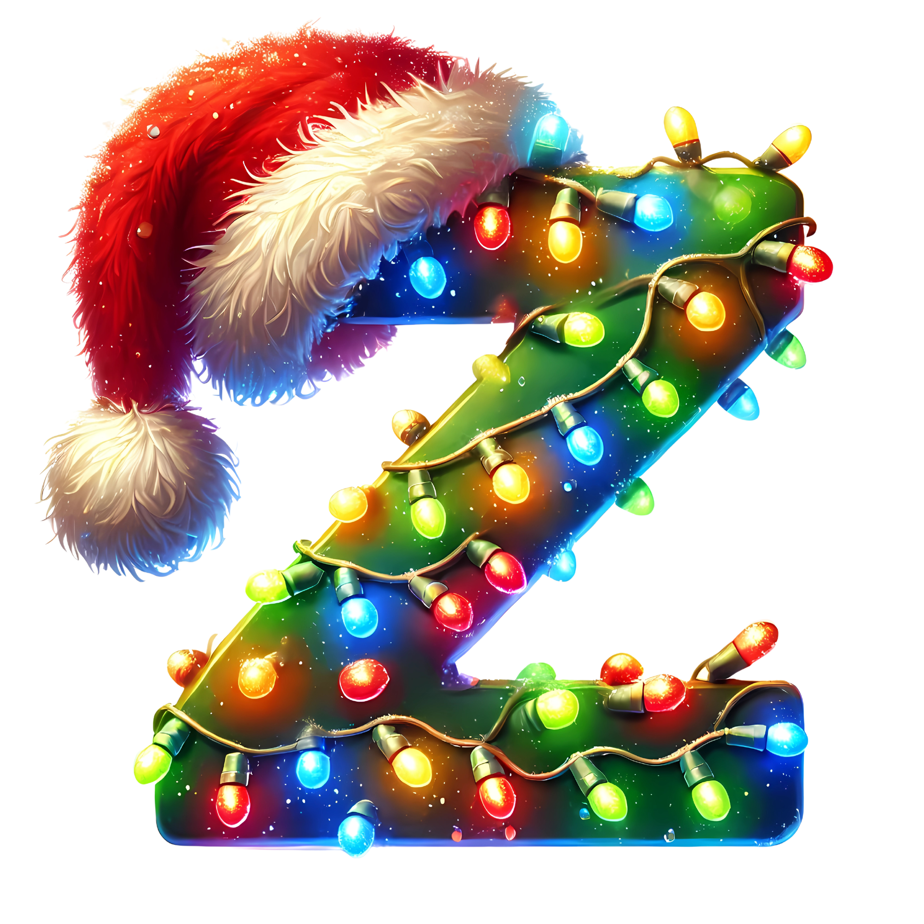 Motive " Christmas  BUCHSTABEN Grün " Buchstaben Auswahl für Druck